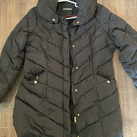 Steve Madden XL Winter Jacket Black - Picture 1 of 2